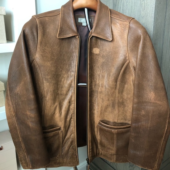 The Territory Ahead Vintage Genuine Leather Jacket - Picture 3 of 6